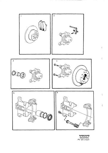 Achterrem Reparatieset