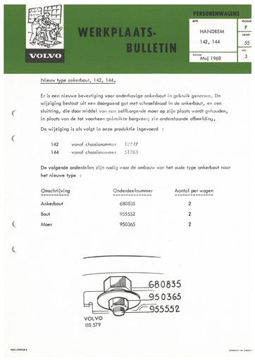 Bulletin Ankerbout Handrem 140 Mei '68