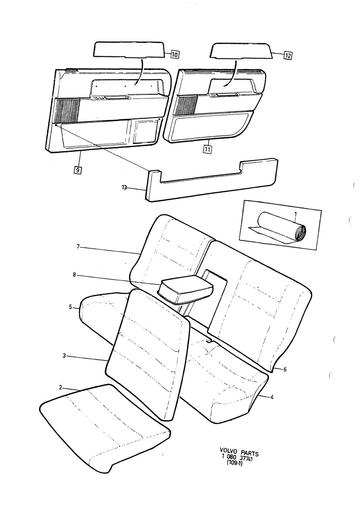 Bekleding 5 drs 5443, 5444, 5453, 5454