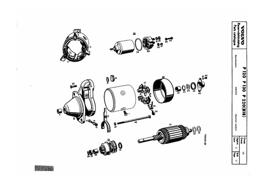 Startmotor componenten 240360