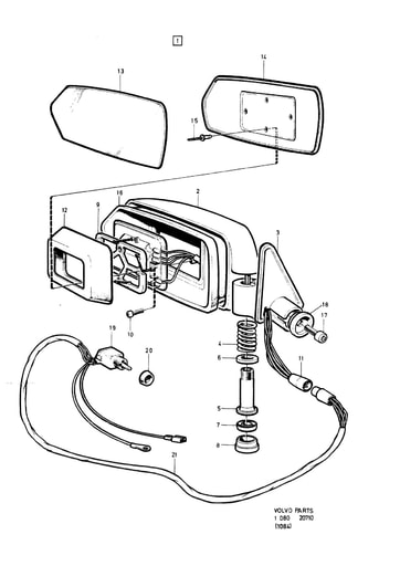 Buitenspiegel elektrische  80