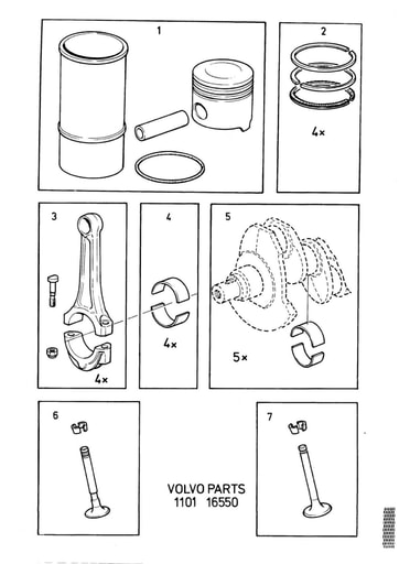 B14 Reparatieset zuigers