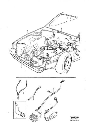 Kabelbomen motorruimte 4 cyl