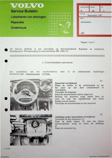 Bulletin 480 Stuurkolom Sept '87