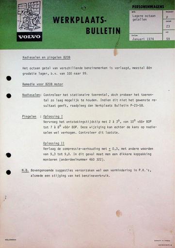 Octaan, nadieselen en pingelen '74