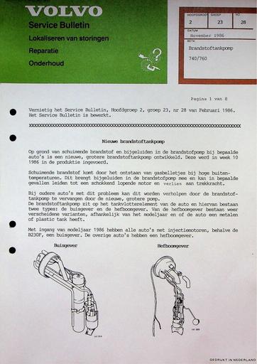 740 760 Brandstoftankpomp '86