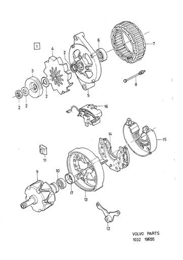 Dynamo A13N231, 232, 233, 241, 242 Valeo CH 192976 , excl D19T