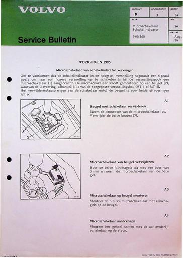 Bulletin 340, 360 Schakelaar schakelindicator Aug'84
