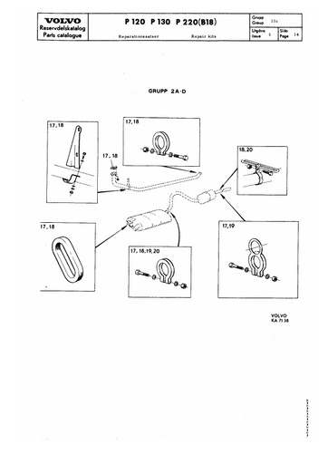 Reparatieset Uitlaat