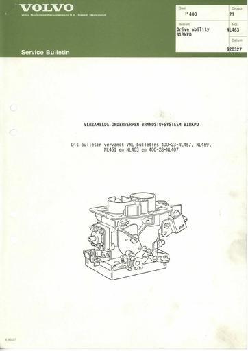 400 Bulletin Brandstof B18KPD Mrt'92