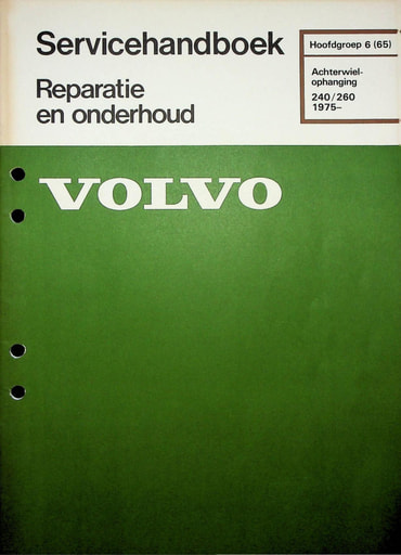 Rep  Onderh  Achterwielophanging '75