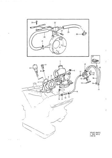 B28A Carburateur, brandstofpomp