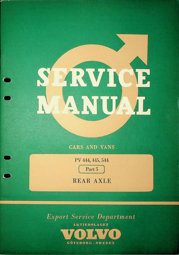 Manual PV444, 445, 544 Achteras
