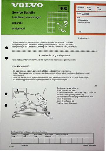 Bulletin 400 Gordelspanners Jul'93