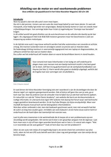 Afstelling auto