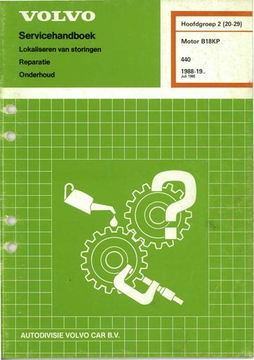 440 Manual B18KP Brandstofsysteem