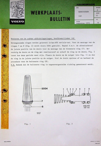 Bulletin Hoofdremcilinder 140