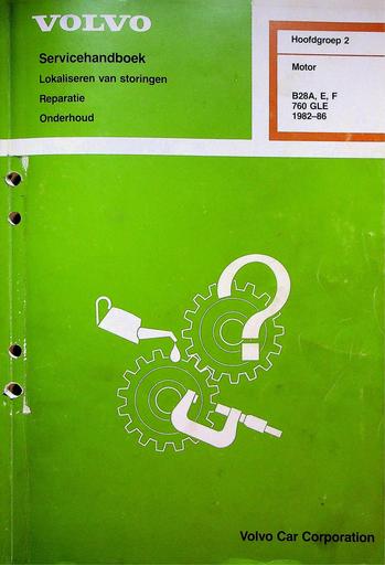 760 GLE B28A, E, F Smeersysteem '82 '86