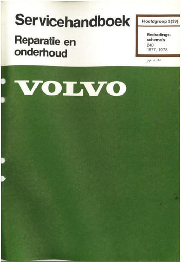 Rep  Onderh  Bedradingsschema '77 '78