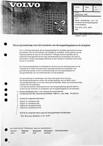 Bulletin 400 Gereedschap Koppelingsplaat