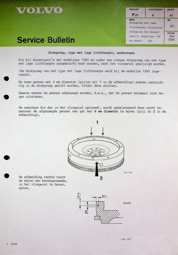 Service Bulletin Drukgroep aanpassen   '89