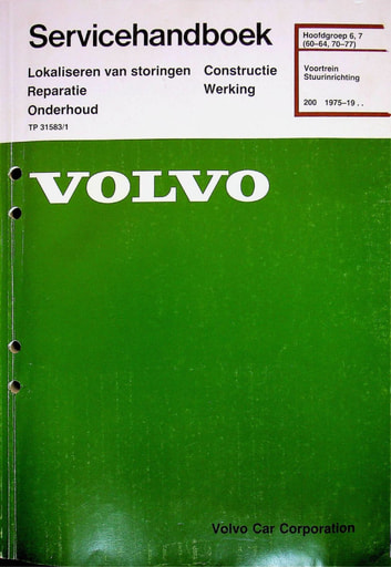 Rep  Onderh  Veren Wielen en Banden '75