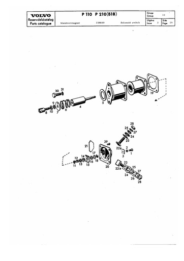 Startmotor relais componenten 238830