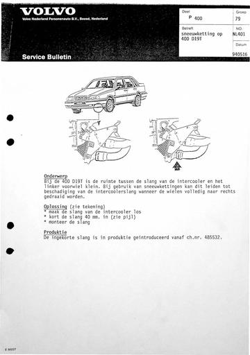 Bulletin 400 Sneeuwketting 400 D19T Mei'94