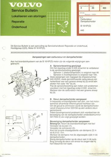 440 Bulletin Damp Carb B18KP(D) Mrt'89