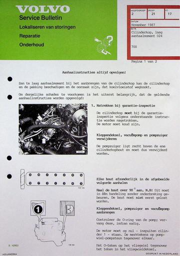 700 D24 Cilinderkop '87