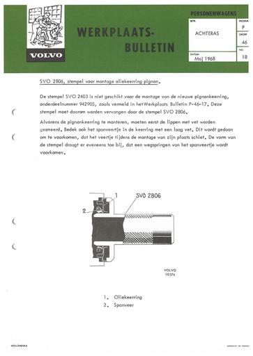 Bulletin Achteras Pignonkeerring Mei '68