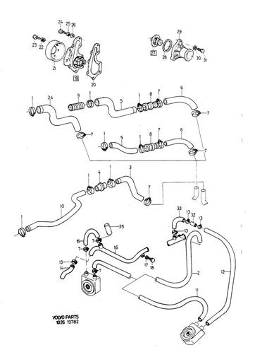 Waterpomp en leidingen B18 Turbo CH 072258
