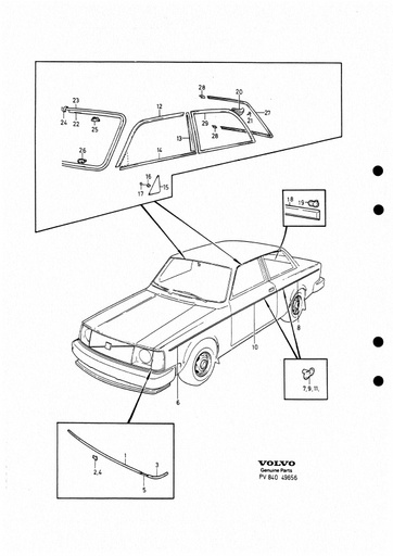 242 GT Sierlijsten