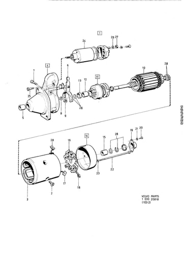 B19 Startmotor 463856