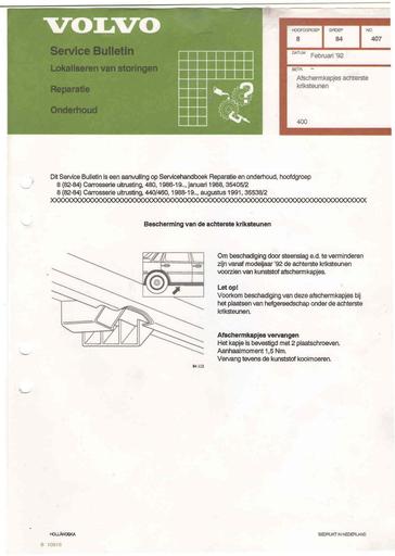 Bulletin 400 Afschermkapjes kriksteunen Feb'92