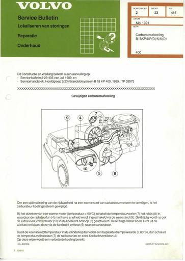 400 Bulletin Koeling Carb B18KP, KP(D) Mei'91