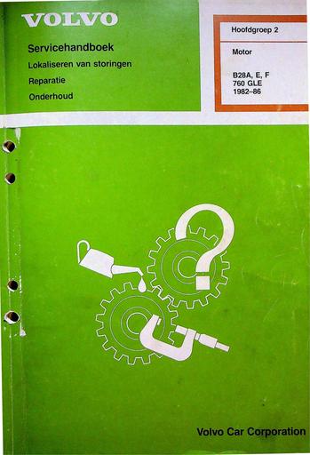 760 GLE B28A, E, F Brandstofsysteem '82 '86