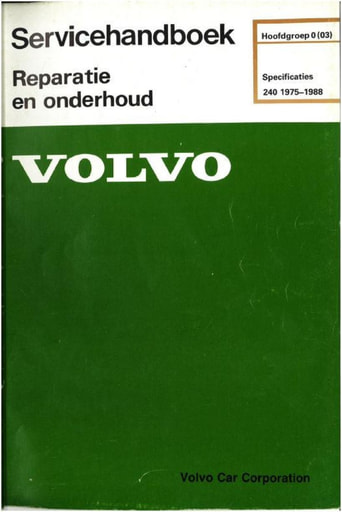 Rep  Onderh  Specificaties 240 '75 '88
