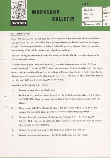 Bulletin Lagers Achteras P120, 140 Apr '66 (Engels)