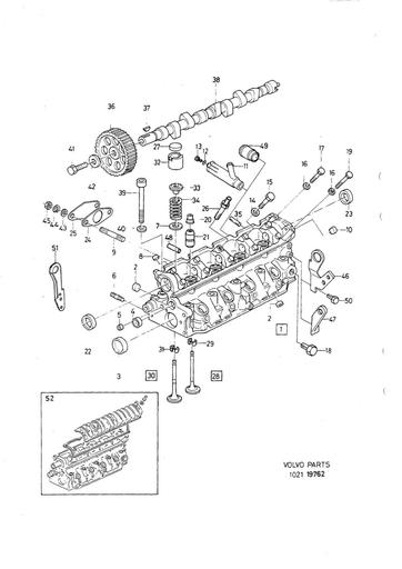 Cylinderkop B18EP, FP, U, B16F, B20F
