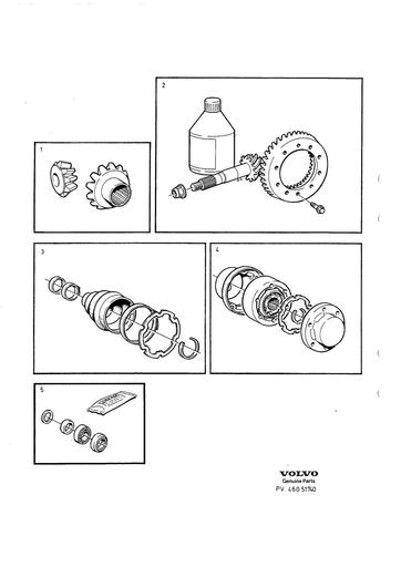 Reparatieset Achteras