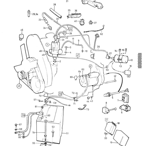 B17, B19, B21, B23 Power en startsysteem
