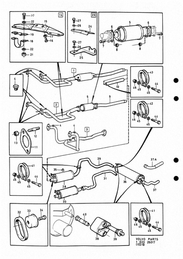 B27, excl B27F 1978 Uitlaatsysteem