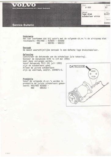 Bulletin 400 Schakelar airco Sept'93