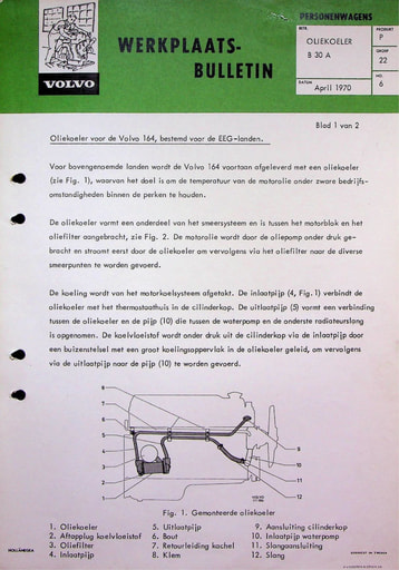 Bulletin Oliekoelers B20, B30 '70 '74