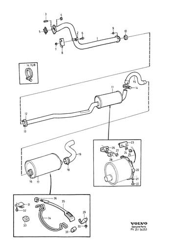 Uitlaatsysteem D24T, D24TIC