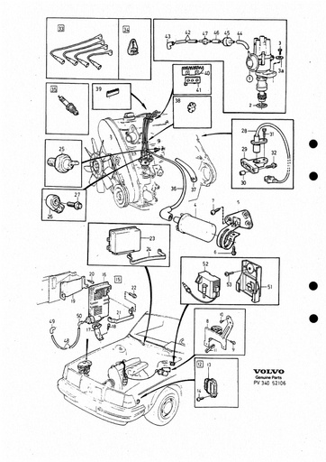B200E, B200K, B230E, B230F Ontsteking  1990