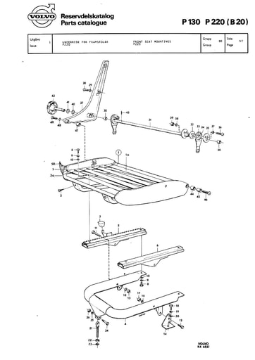 P220 Stoelframe bevestiging