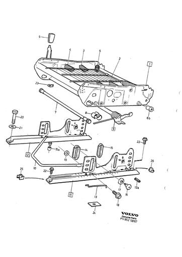 Voorstoel subframe manueel