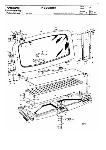 P220 Achterklep componenten